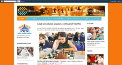 Desktop Screenshot of parisjeunesechecs.com